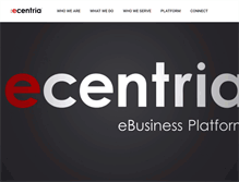 Tablet Screenshot of ecentria.com